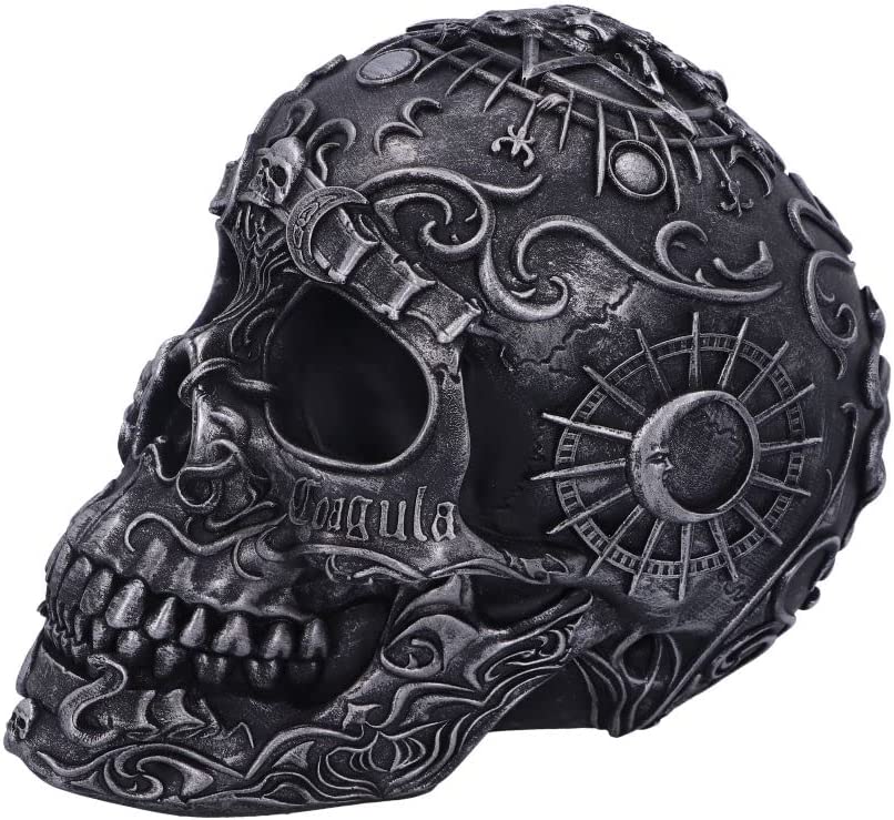 Nemesis Now Baphomet's Worship Skull, Grey, 19.5cm