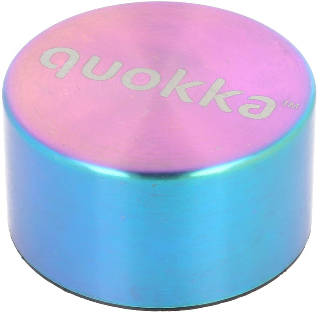 Quokka Solid – Neo Chrome 510 ml Edelstahl-Wasserflasche – isolierte, doppelwandige Isolierflaschen, Getränkeflasche hält 12 Stunden heiß und 18 Stunden kalt – auslaufsicher – BPA-frei