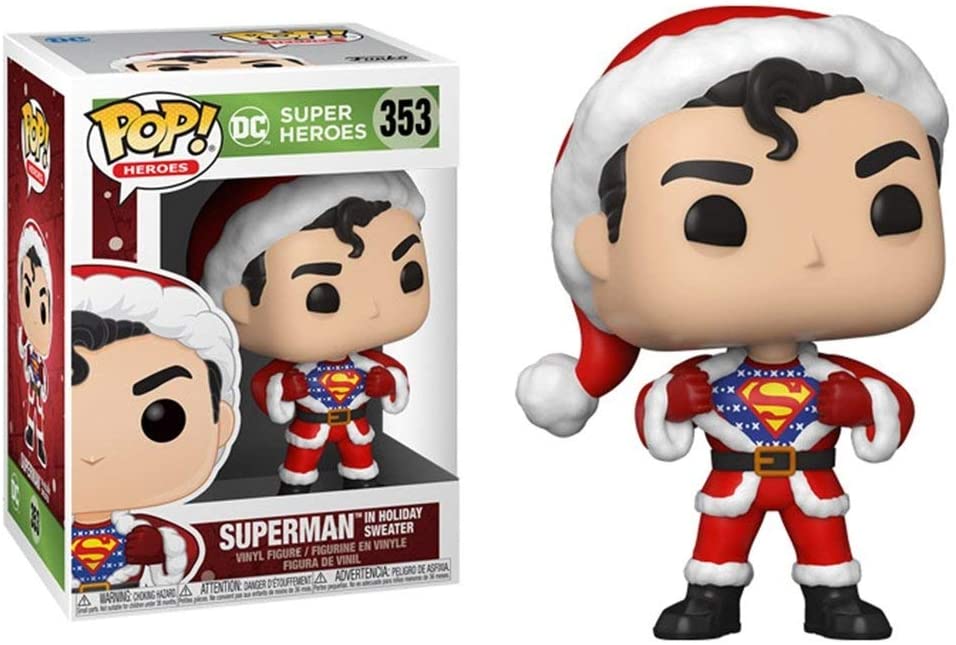 Dc Super Heroes Superman in Holiday Sweater Funko 50651 Pop! Vinyl #353