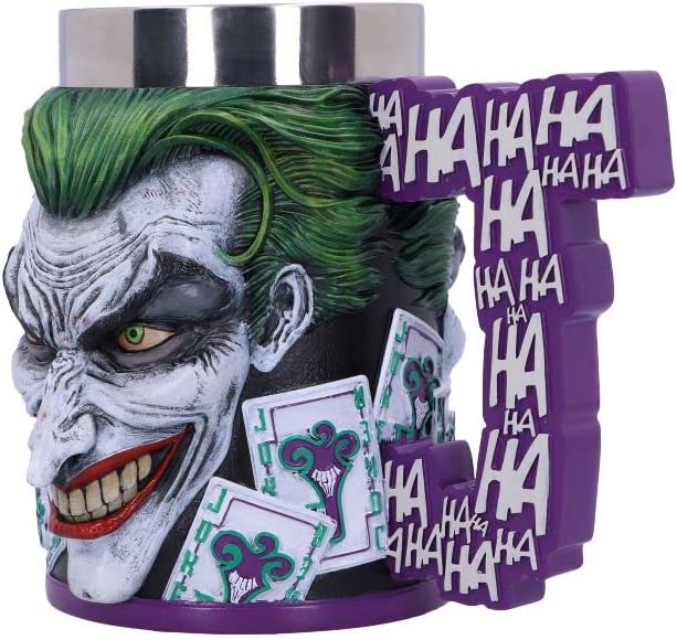 Nemesis Now offiziell lizenzierter The Joker Krug, Lila, 15,5 cm, Harz