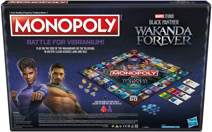 Hasbro Gaming Monopoly: Marvel Studios' Black Panther: Wakanda Forever Edition Board Game