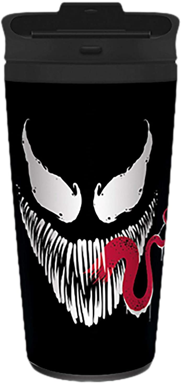 Pyramid MTM25359 Venom (Face) Metal Travel Mug, Black