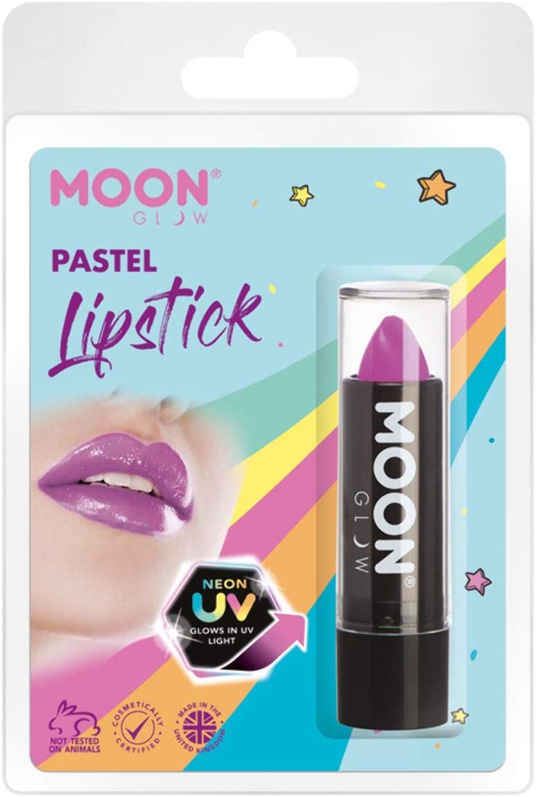 Smiffys Moon Glow Pastel Neon UV-Lippenstift, Flieder