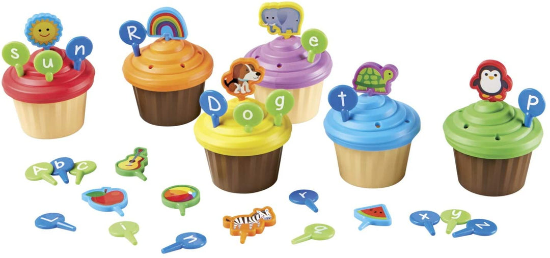 Risorse di apprendimento LER6804 ABC Party Cupcake Toppers