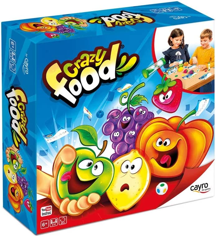 Cayro - Crazy Food - Reasoning game and body skills - Board game - Development of cognitive skills and multiple intelligences - Board game (339)