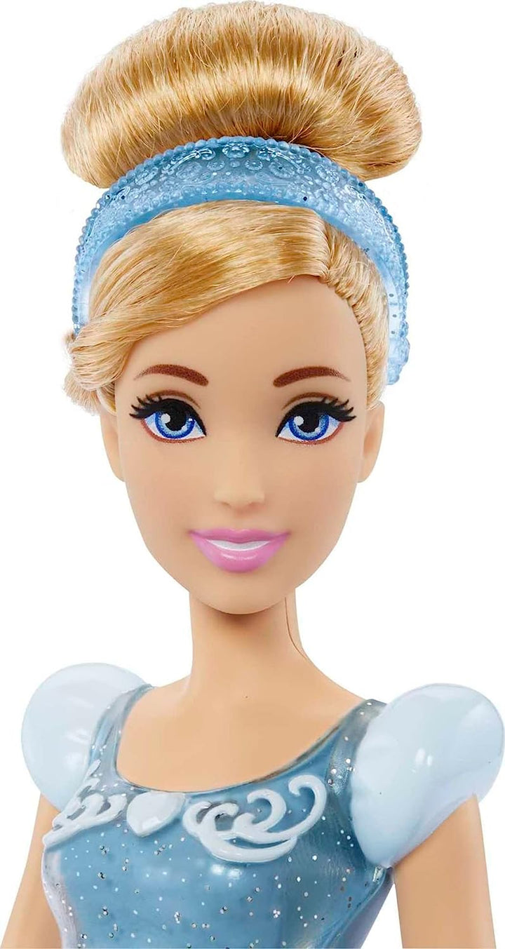 Disney Princess Toys, Cinderella Posable Fashion Doll with Sparkling Clothing and Accessories