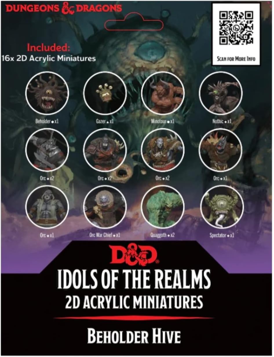 WizKids D&D Idols of The Realms: Beholder Hive - 2D Set Dungeons and Dragons Miniatures