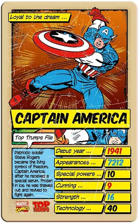 Marvel Comics Retro Top Trumps Specials Kartenspiel