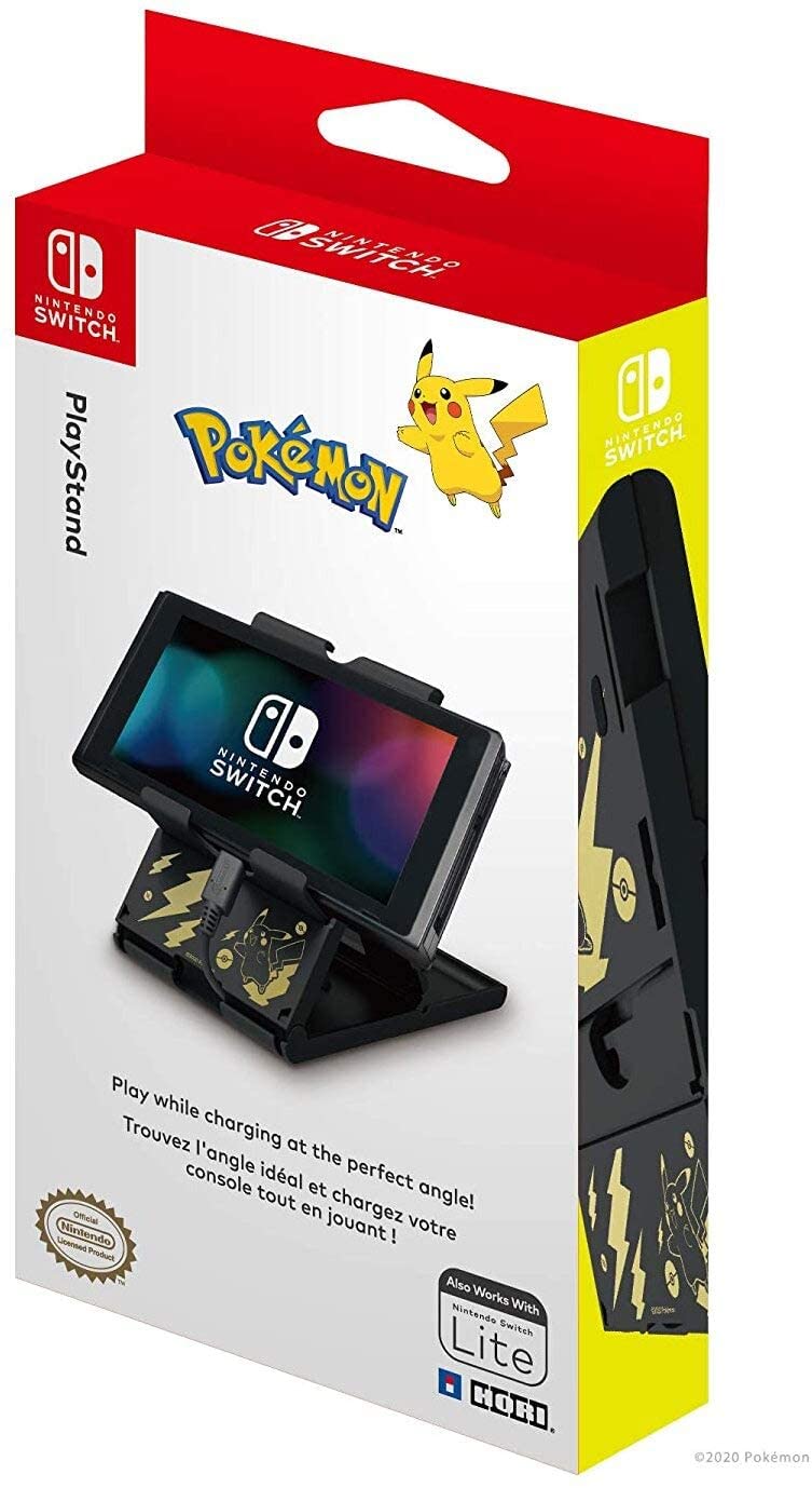 HORI PlayStand (Pikachu Schwarz &amp; Gold) für Nintendo Switch (Nintendo Switch)