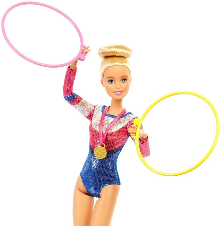 Barbie GJM72 Turnerin Spielset, Puppen mit Zubehör