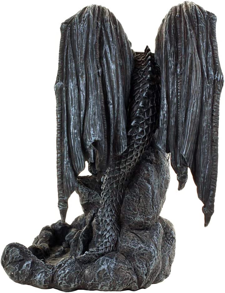 Nemesis Now Dragon Pool Backflow Incense Burner 19cm Black, Resin, One Size