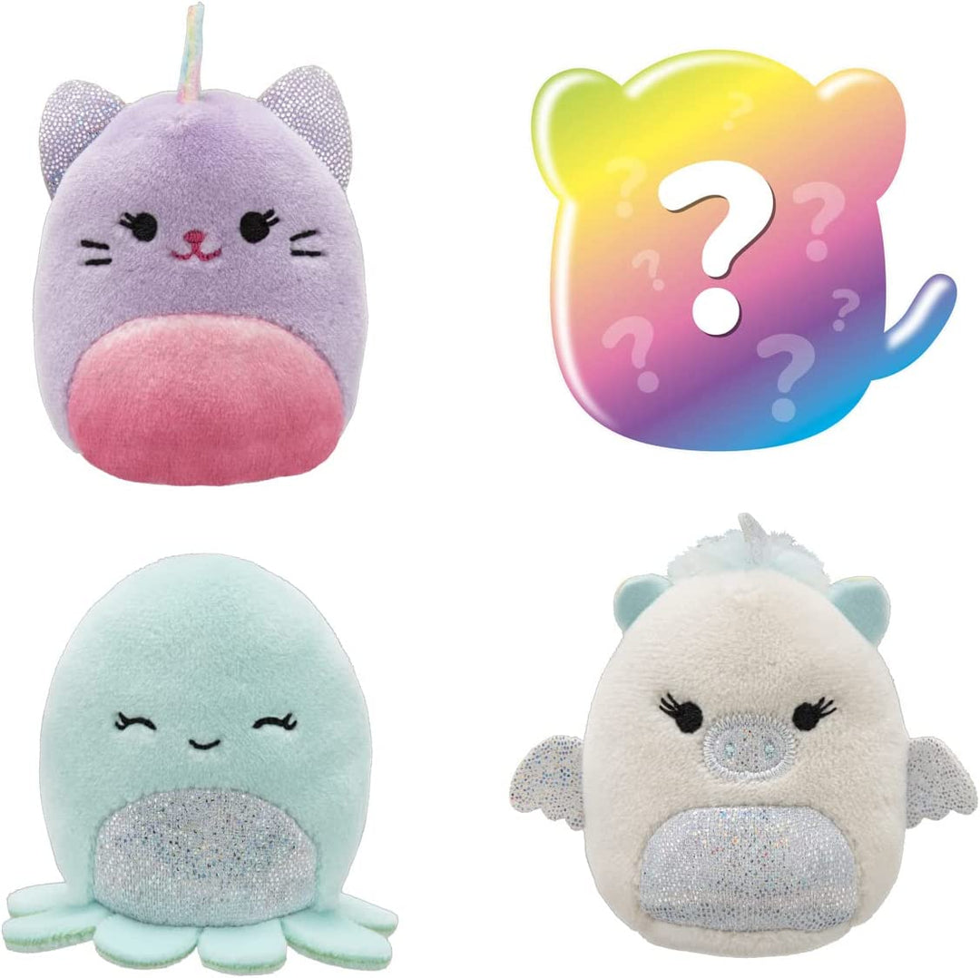 Squishville by Squishmallows SQM0327 Sparkle Squad Four 2-Inch Plush-Toys for Kids