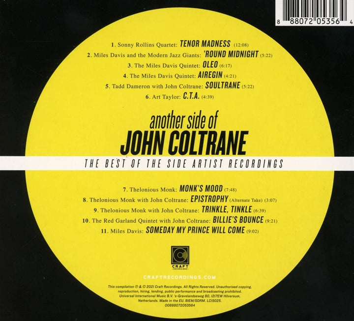 John Coltrane – Another Side Of John Coltrane [Audio CD]