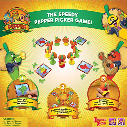 UNIVERSITY GAMES 01272 Senor Pepper – Brettspiel