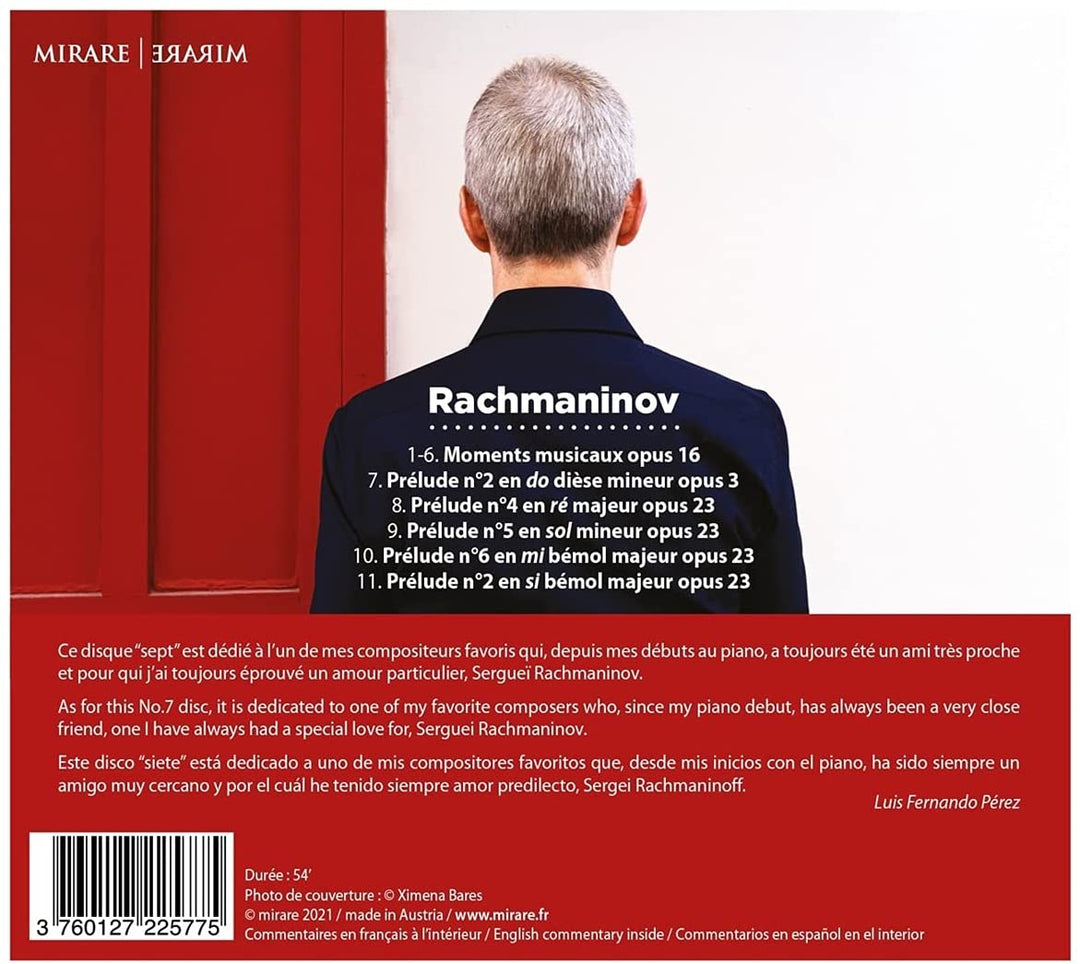 Perez, Luis Fernando - Rachmaninow: Oeuvres Pour Piano [Audio CD]