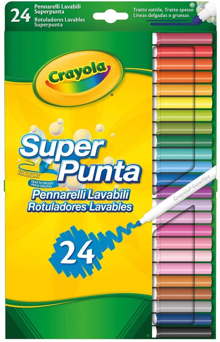 Crayola Supertips waschbar – 24 Stück
