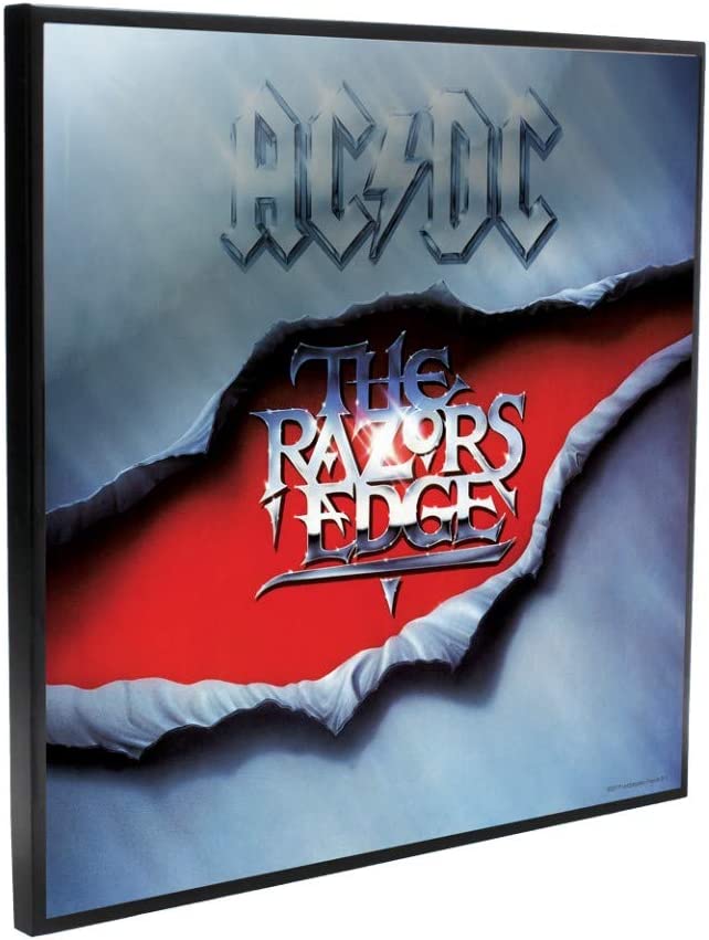 Nemesis Now AC/DC The Razor's Edge, kristallklares Bild – 32 cm, Wandkunst aus MDF und Kunstharz