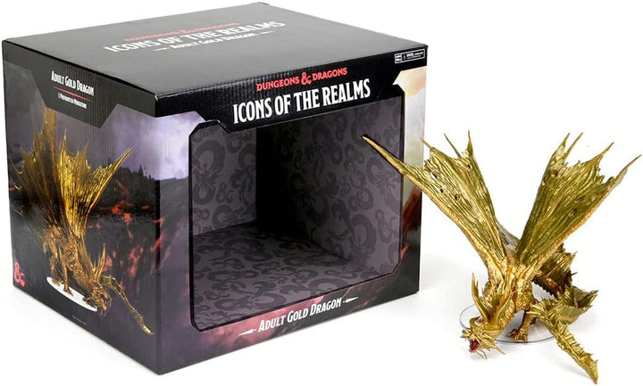 D&D: Icons of The Realms: Adult Gold Dragon Premium Figure