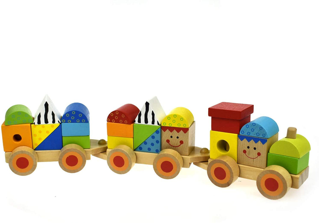 Andreu Toys TK15108 Craft Trikes Trenino giocattolo impilabile multicolore, 38 x 7,5 x 9,5 cm