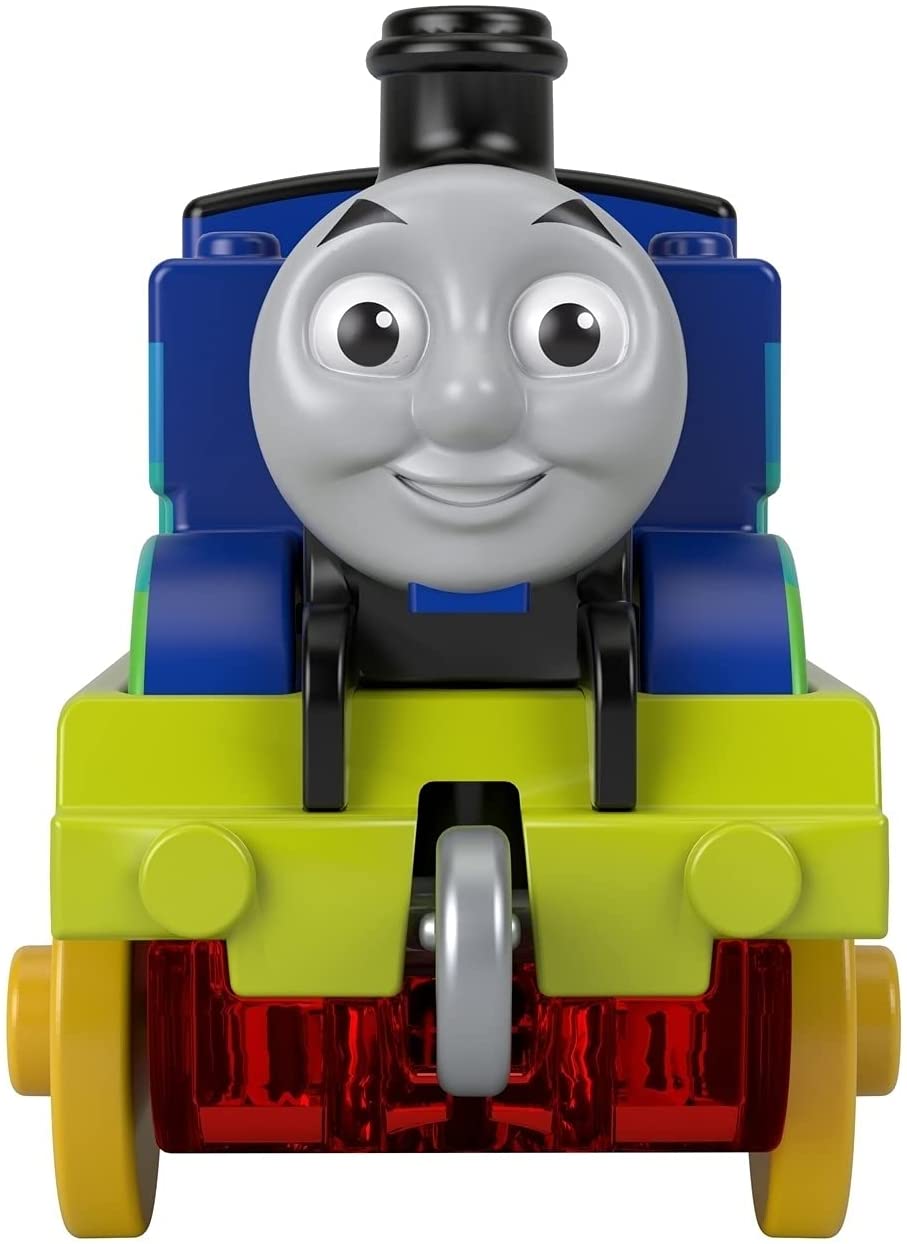 Fisher-Price Thomas &amp; Friends Rainbow Thomas motor de tren de empuje para niños en edad preescolar de 3 años en adelante