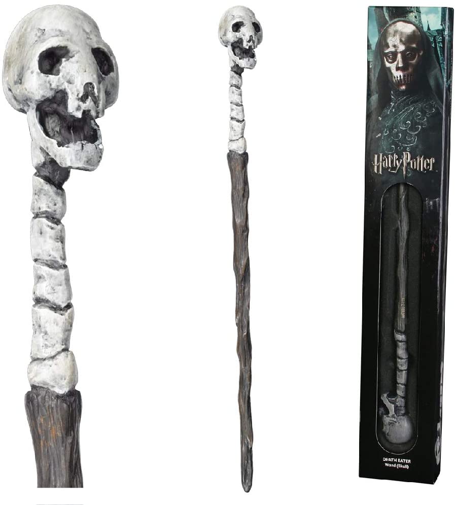 The Noble Collection - Death Eater Skull Wand in een standaard doos met venster