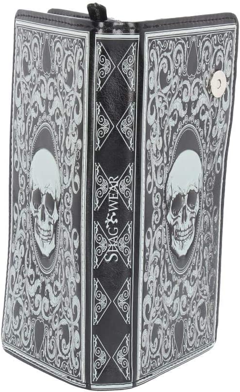 Nemesis Now C3550J7 Totenkopf-Tarot-Geldbörse, 19 cm, Schwarz, PU, ​​18,5 cm