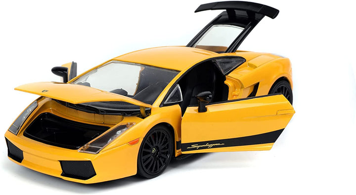 Jada 253203067 Fast &amp; Furious Lamborghini Gallardo, Druckguss-Replikauto im Maßstab 1:24, Gelb