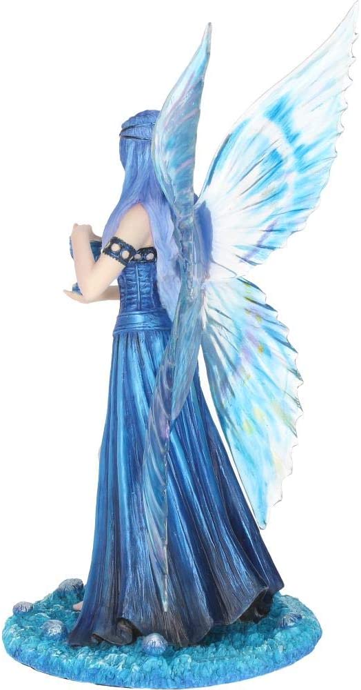Nemesis Now Anne Stokes Enchantment Fairy Figur, Blau, 26 cm Blau