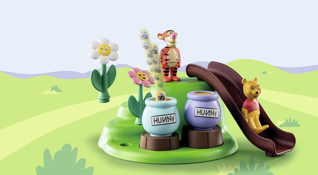Playmobil 71317 1.2.3 &amp; Disney: Winnie's &amp; Tigger's Bienengarten, Winnie-the-Pooh,