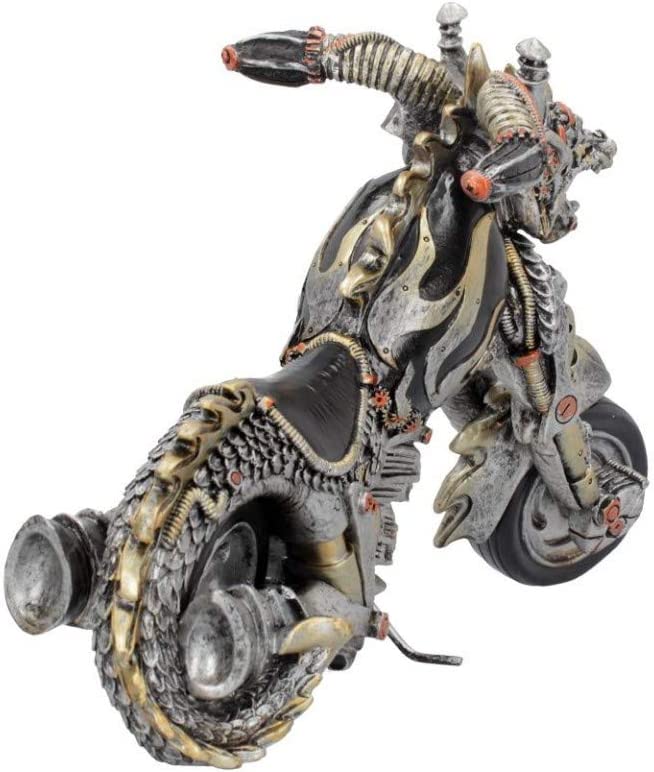 Nemesis Now – Dracus Birota Steampunk-Drachen-Motorrad-Figur – 29 cm