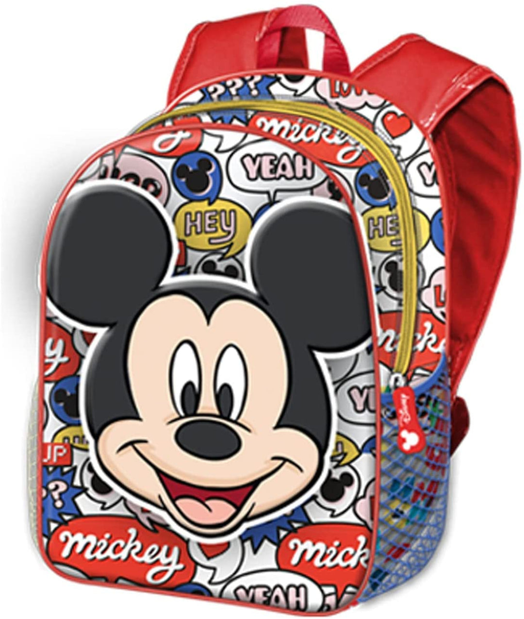 Mickey Mouse Yeah-Kleiner 3D-Rucksack, Rot