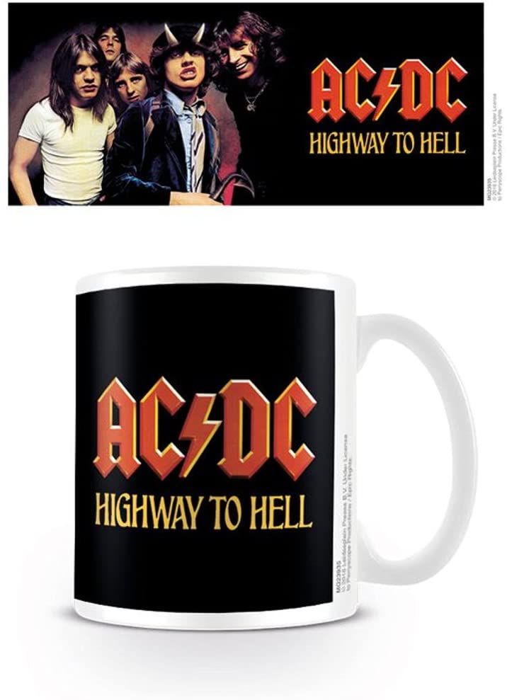 Pyramid International MG23935 &quot;AC/DC Highway To Hell&quot; Tasse à café en céramique officielle en boîte