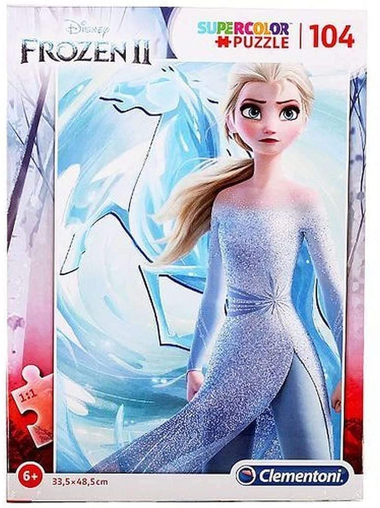 Clementoni - 27127 - Supercolor Puzzle - Disney Frozen 2 - 104 pieces - Made in Italy - jigsaw puzzle children age 6+