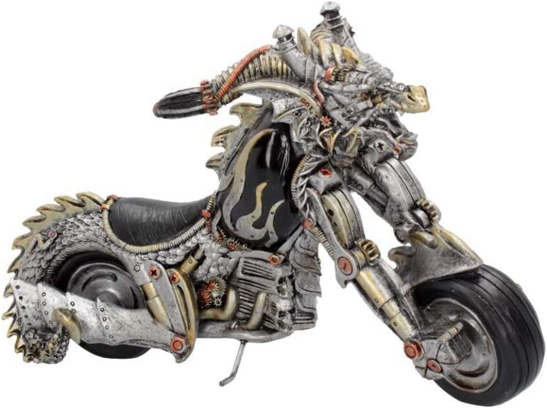 Nemesis Now Dracus Birota – Steampunk-Drachen-Motorradfigur, 29 cm