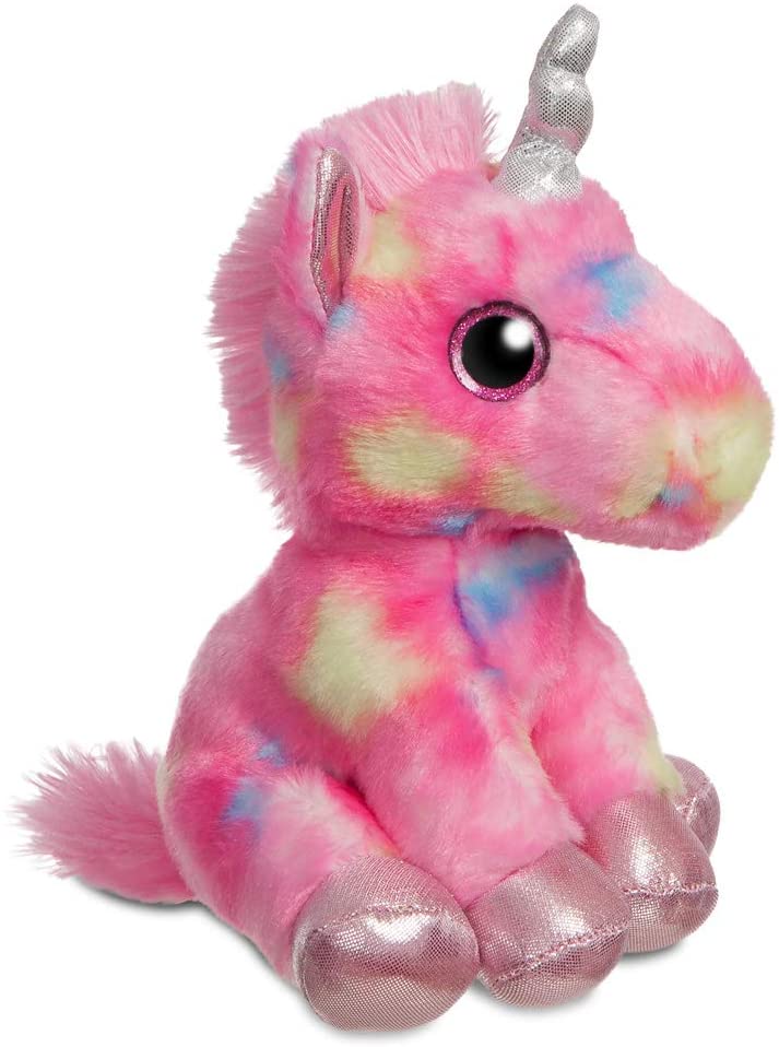 AURORA, 60866, Sparkle Tales, Regenbogen-Einhorn, 7 Zoll, Stofftier, Rosa