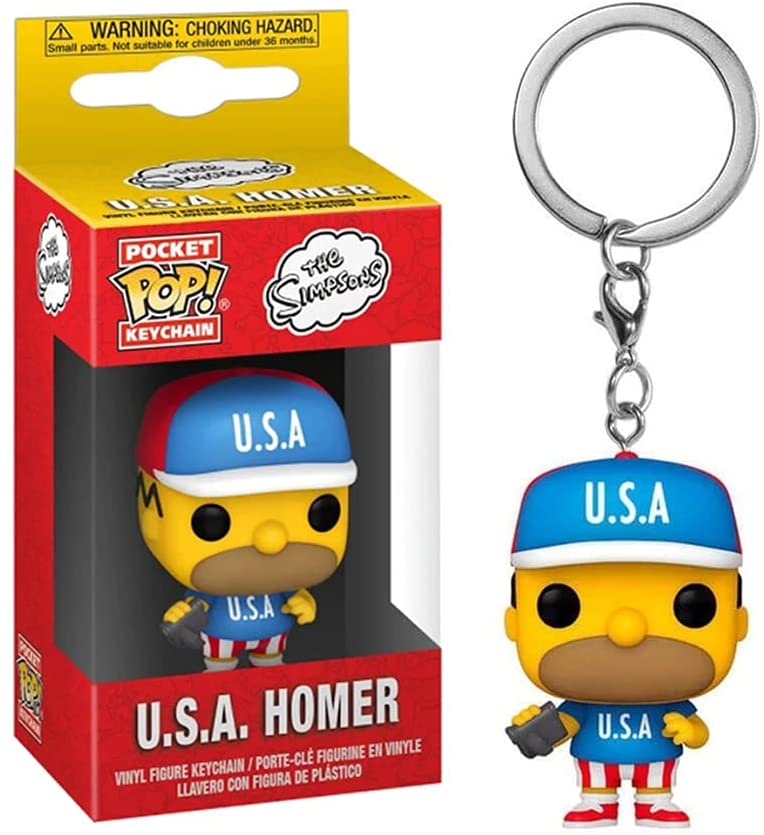 The Simpsons USA Homer Funko 53761 Pocket Pop!