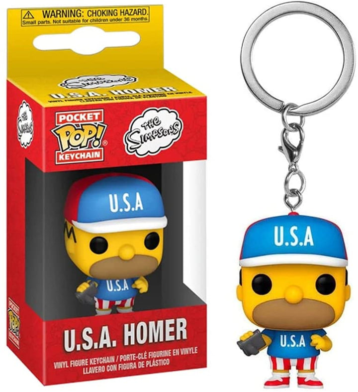 I Simpson USA Homer Funko 53761 Pocket Pop!