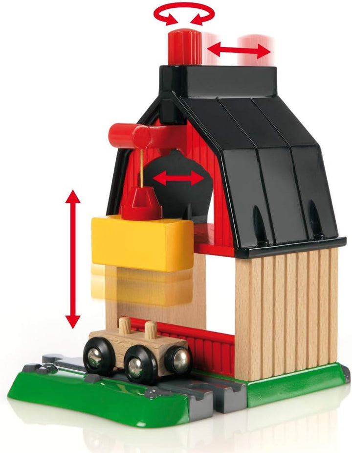 BRIO World Farm Train Set for Kids Age 3 Years Up - Compatible with all BRIO Railway Sets & Accessories