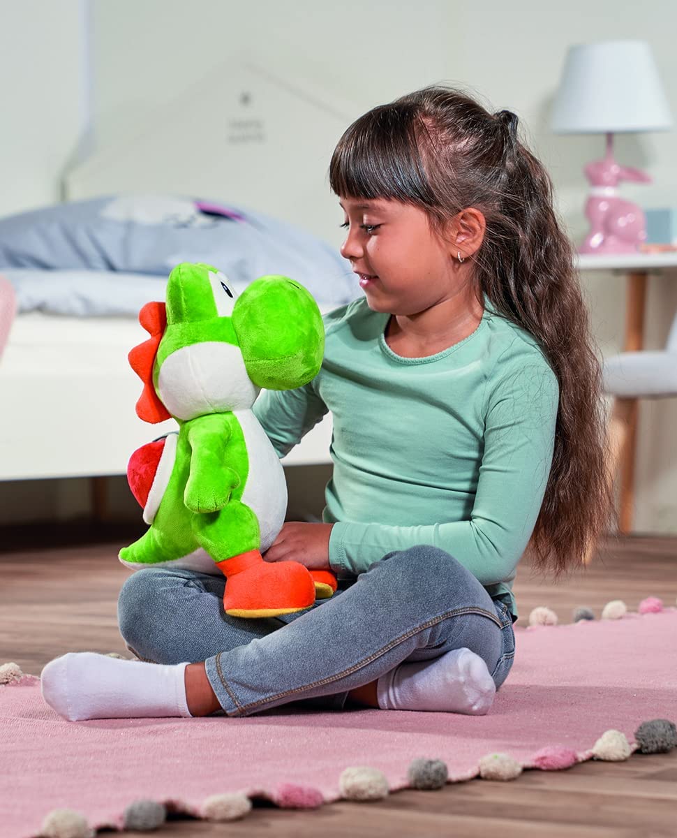 Super Mario 109231012 Yoshi Plüschfigur 30 cm Stofftier, Multi