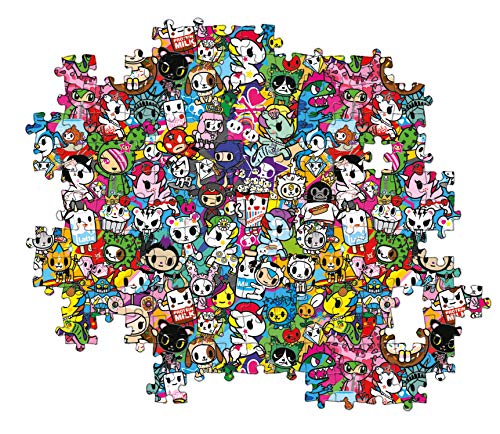 Clementoni - 39555 - Impossible Puzzle - Tokidoki - 1000 Teile - Hergestellt in Italien