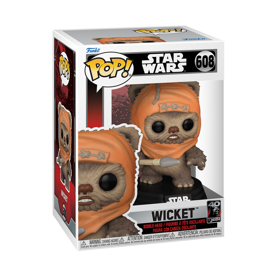 Star Wars: Die Rückkehr der Jedi-Ritter 40. Wicket Funko 70745 Pop! Vinyl Nr. 608