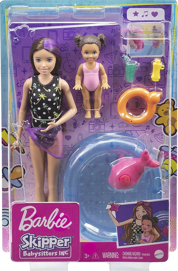 Muñecas y juego de Barbie Skipper Babysitters Inc