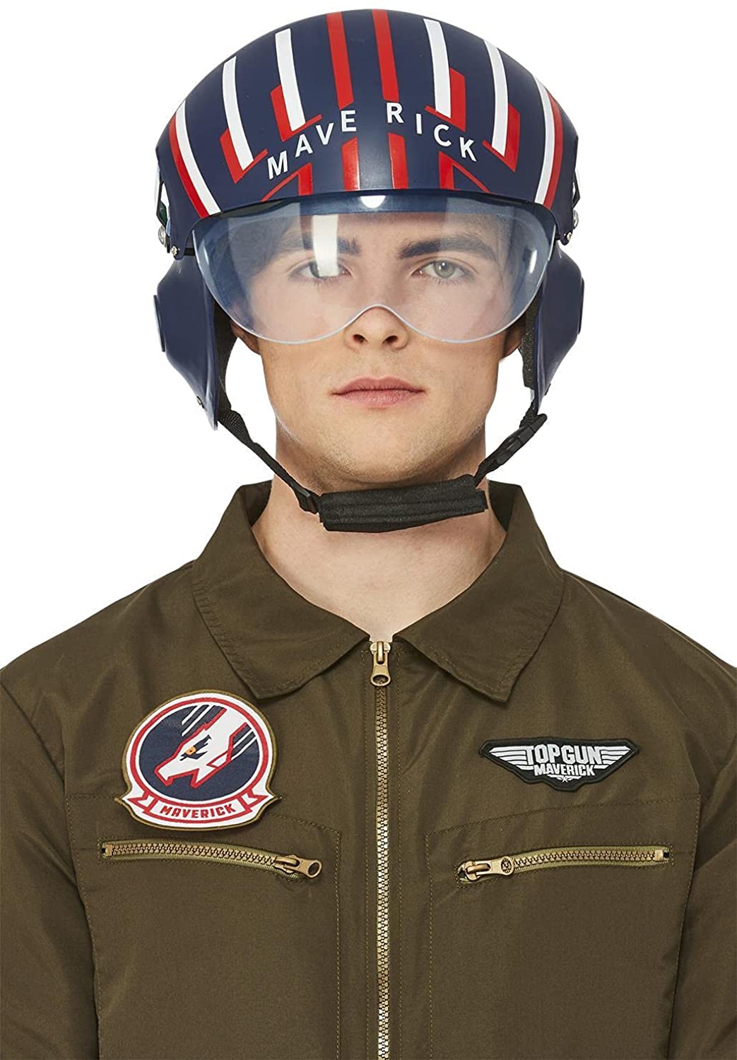 Smiffys offiziell lizenzierter Top Gun Maverick Helm