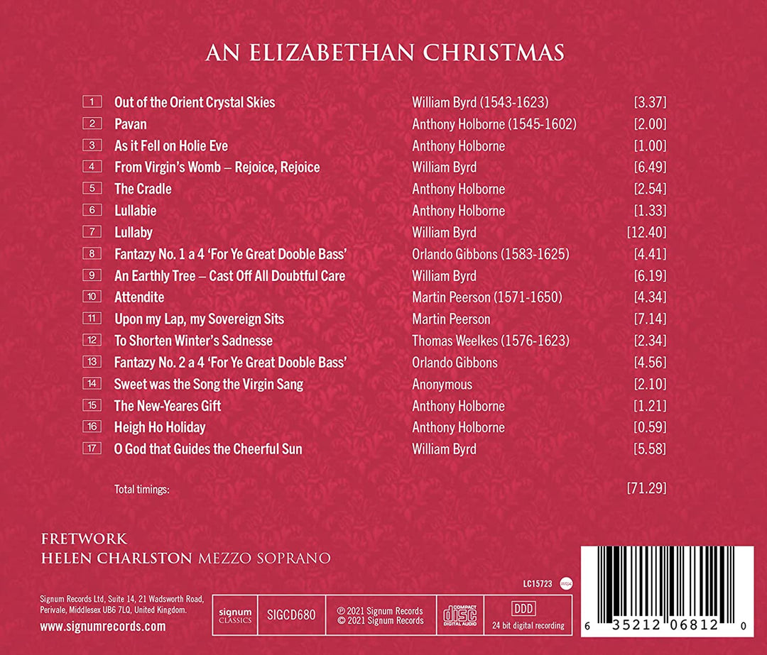 Fretwork – An Elizabethan Christmas [Audio-CD]