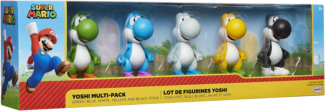 Super Mario Yoshi Multi Pack Exclusive 2.5-Inch Mini Figure 5-Pack