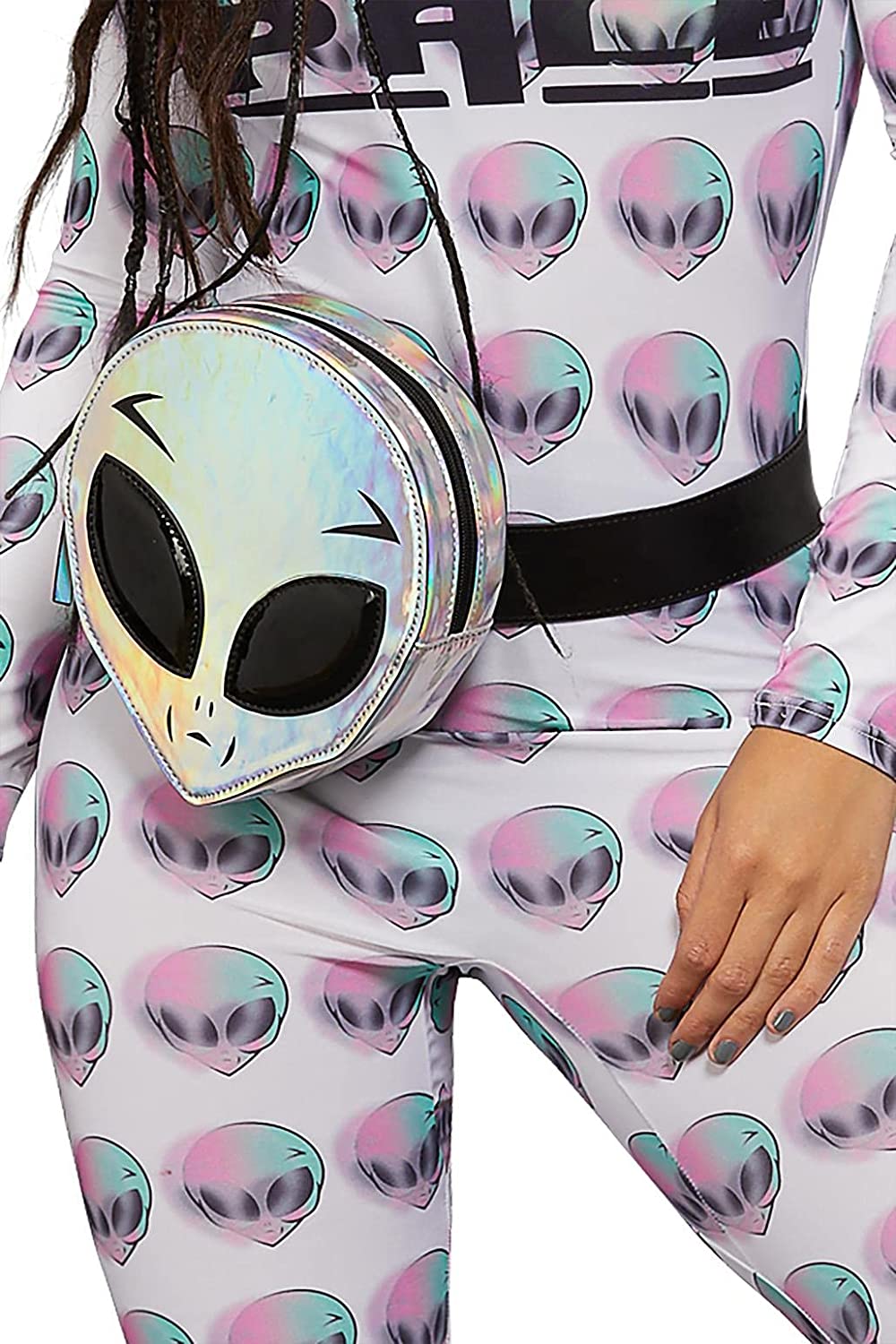 Holografische Alien-Gürteltasche von Smiffy's Fever