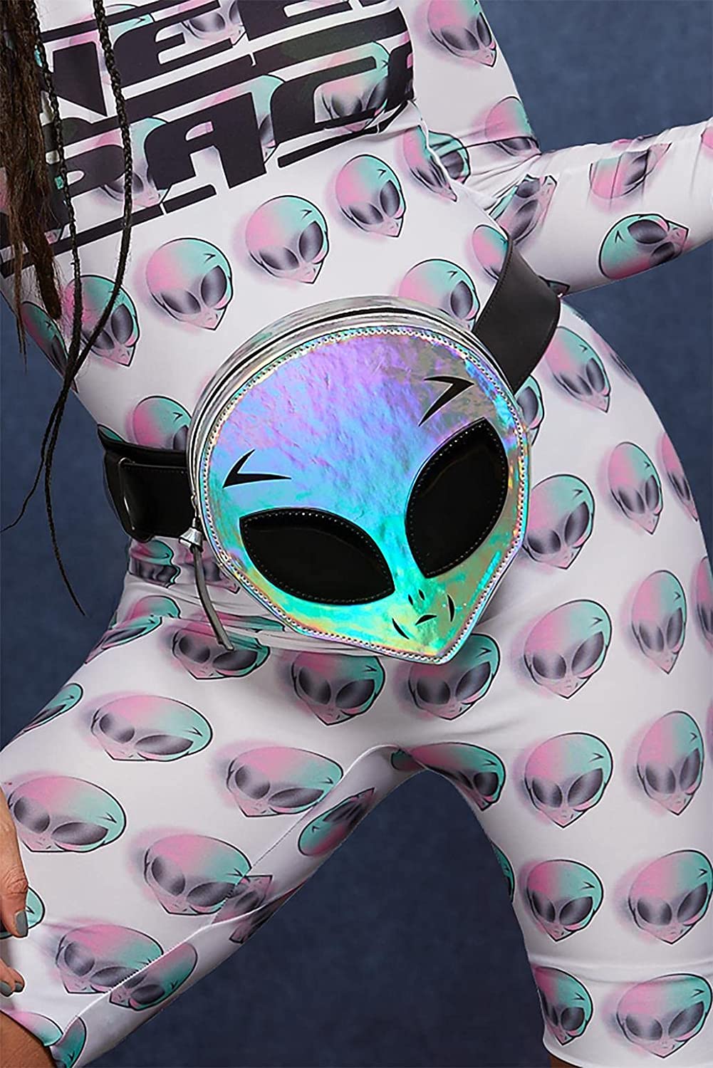 Holografische Alien-Gürteltasche von Smiffy's Fever