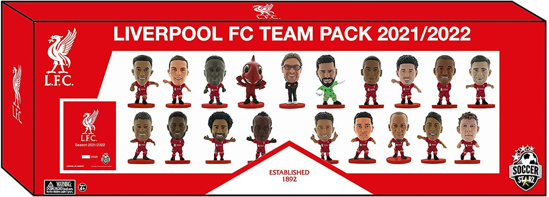 SoccerStarz Liverpool Team Pack 19 Figur (Version 2021/2022), Liverpool Red, LT