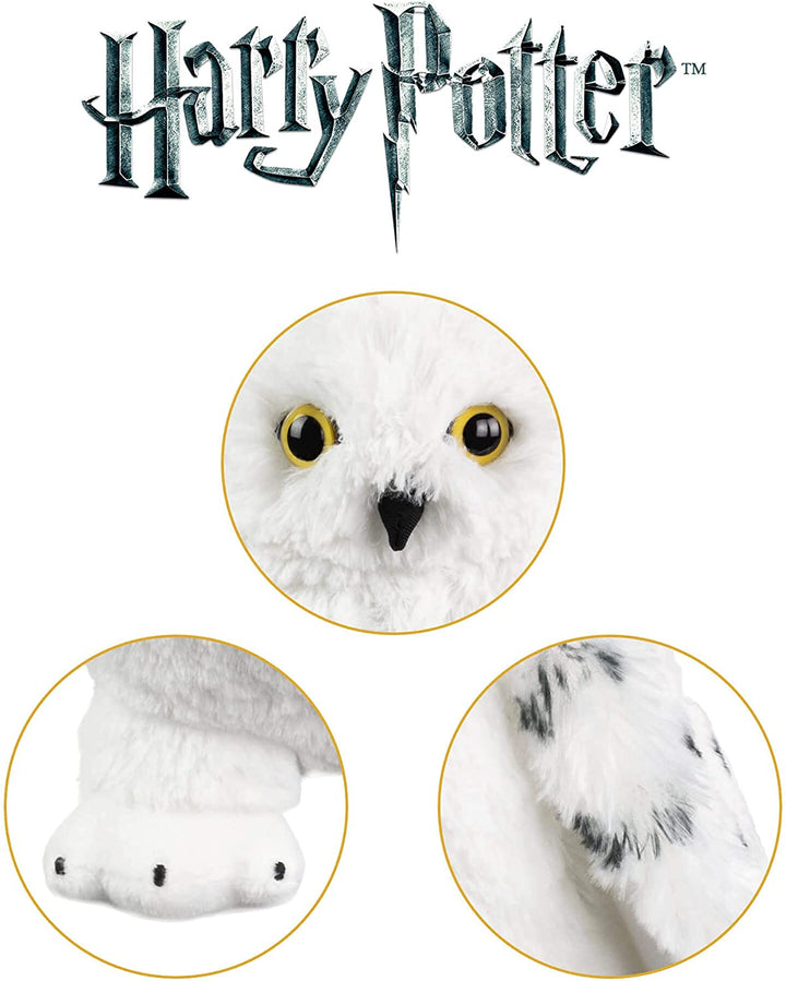 The Noble Collection Harry Potter Hedwig Plüsch – 11 Zoll (28 cm) weiche Plüsch-Schneeeule – offiziell lizenziertes Filmset, Film-Requisiten, Geschenke, Merchandise