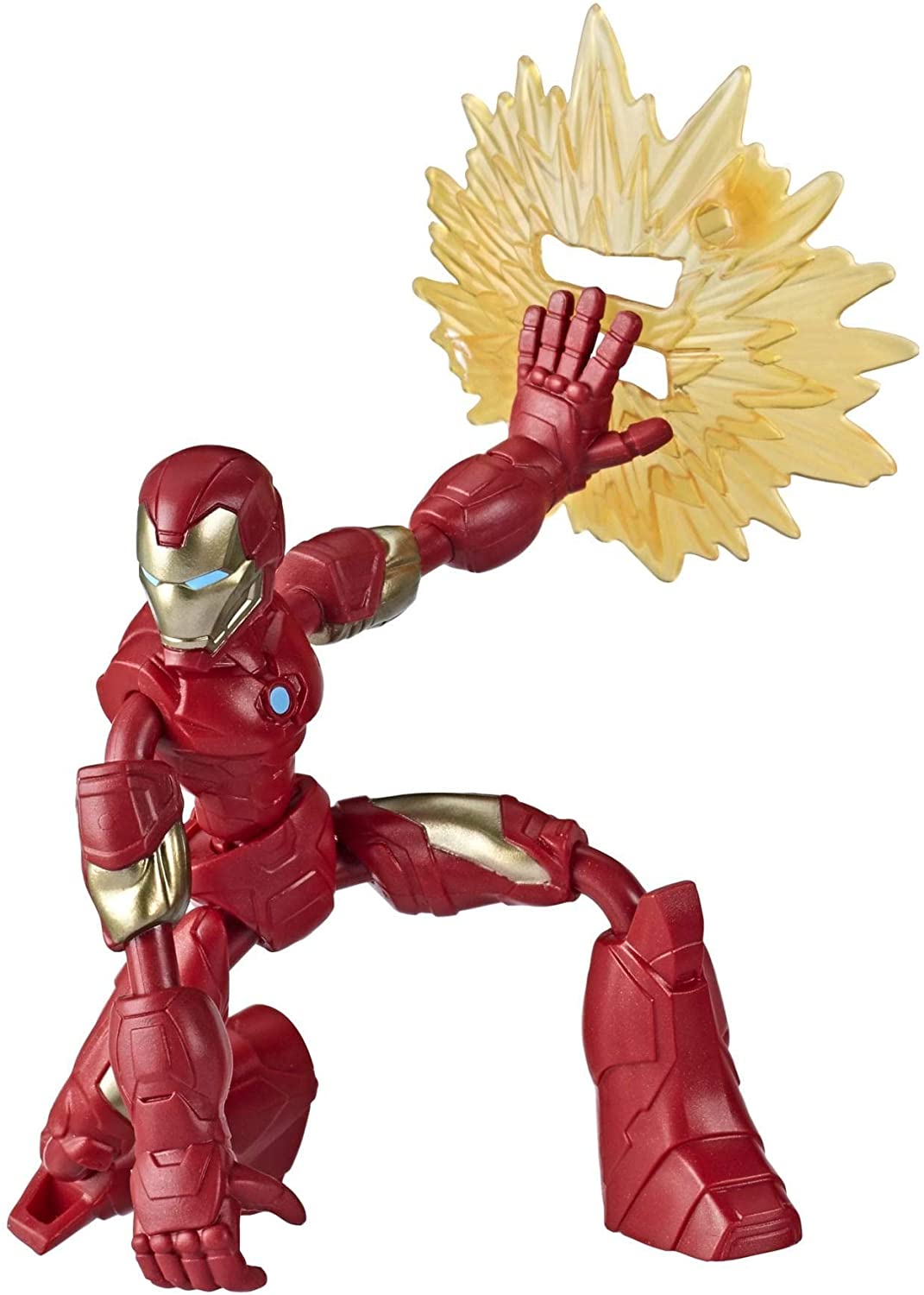 Marvel E7870 Avengers Bend and Flex Action Figurine Iron Man flexible de 6 pouces